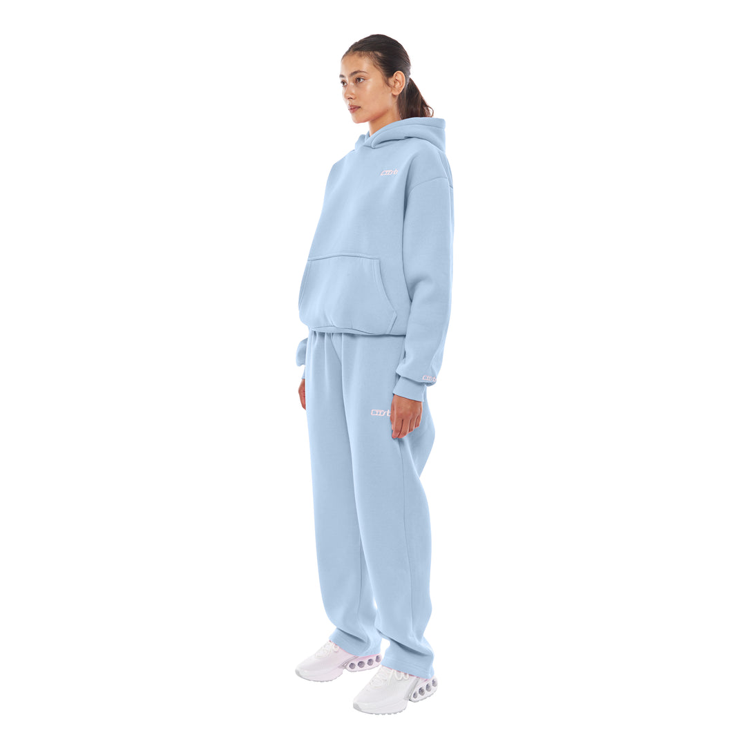 OPEN LEG JOGGER ICE BLUE