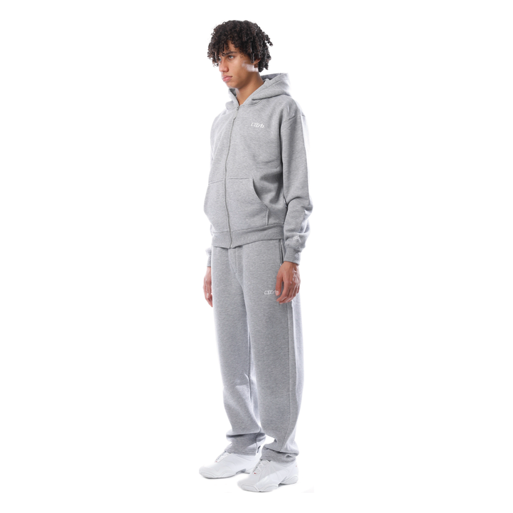 OPEN LEG JOGGER MELANGE GREY