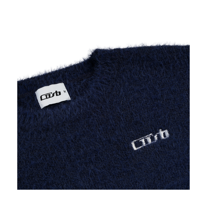 MOHAIR SWEATER NAVY BLUE